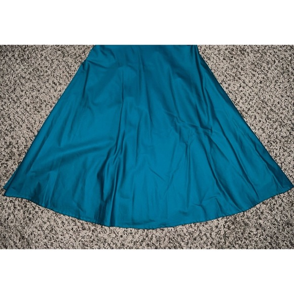 Amanda Smith Petite‎ Teal A line dress size 8 petite - Picture 4 of 9